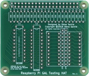 Raspberry Pi GAL Testing HAT, Model: D0010