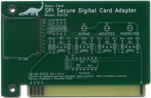 Dyno•Card SPI Secure Digital Card Adapter, Model: D1035