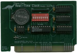 Dyno•Card Real-Time Clock, Model: D1070